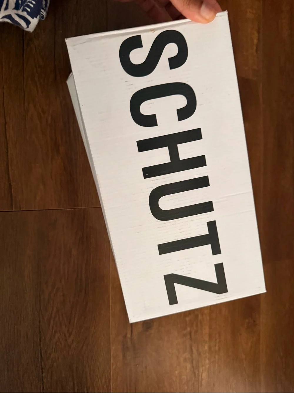 SCHUTZ White Leather Lace-Up Block Heel Sandals